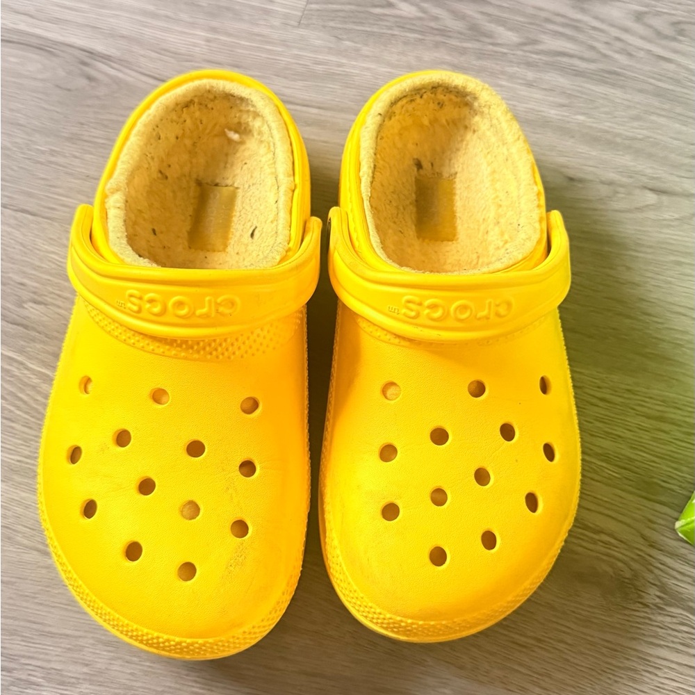 CROCS Kids Bright Yellow Slippers